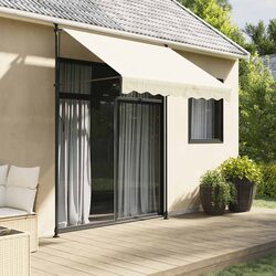 Reliable Cream Retractable Awning for Everyday Use
