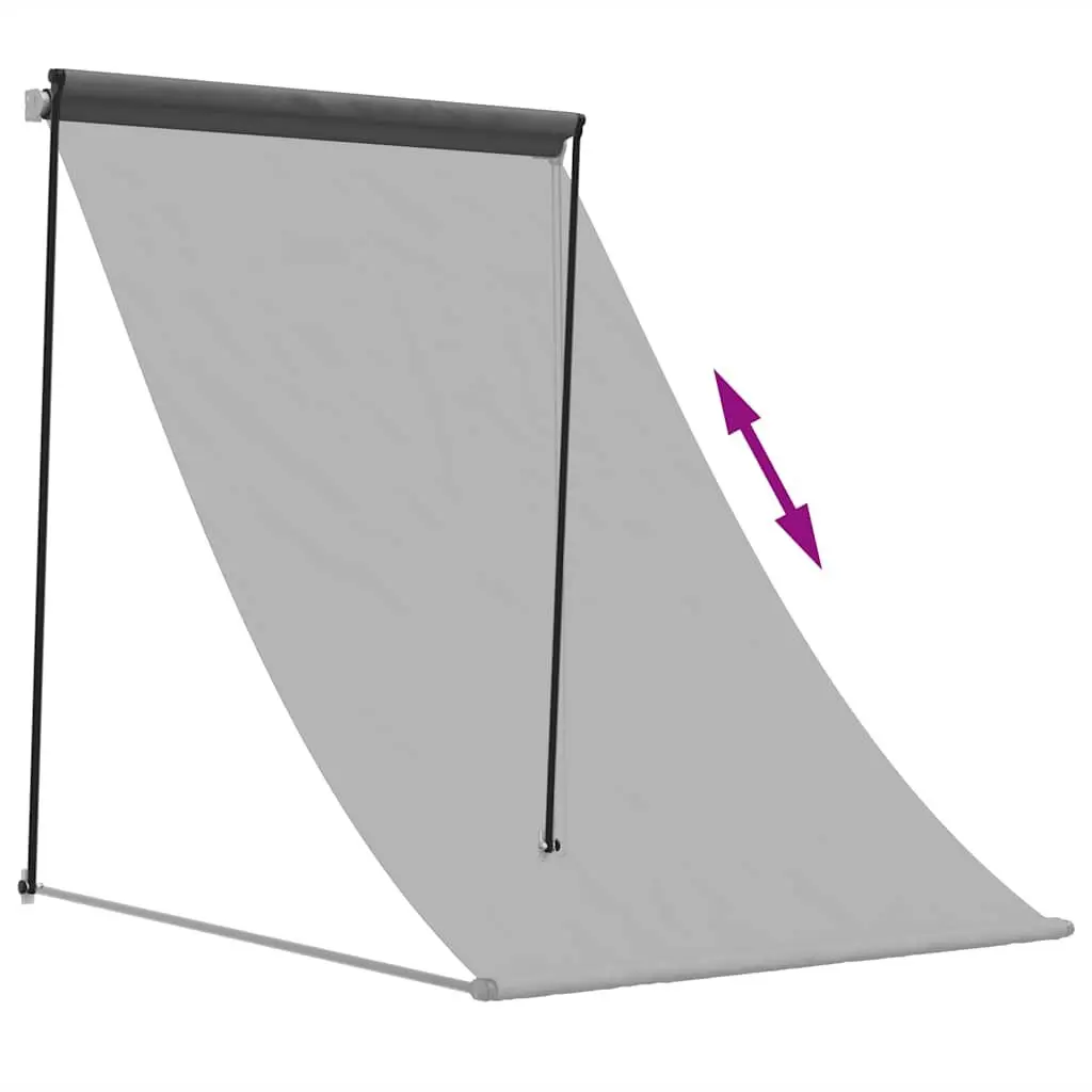 Retractable Awning Patio Shade 100x150 cm Anthracite