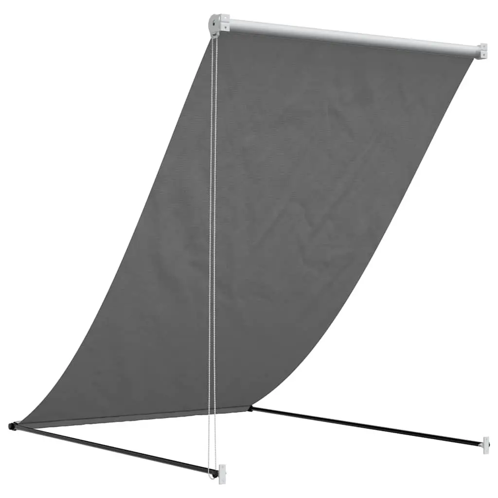 Retractable Awning Shade 150x150 cm Anthracite Outdoor Patio Window Door