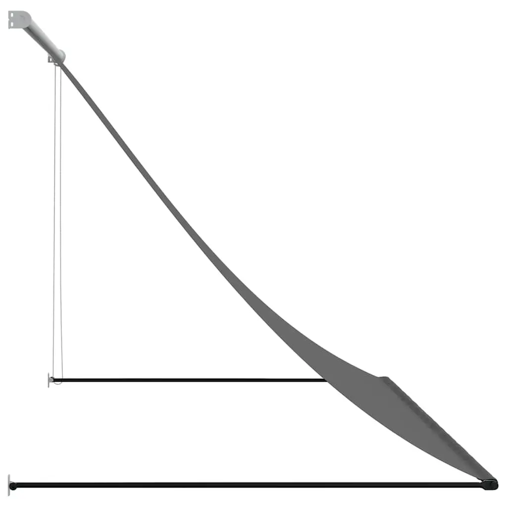 Retractable Awning Outdoor Shade 200x150cm Anthracite Steel