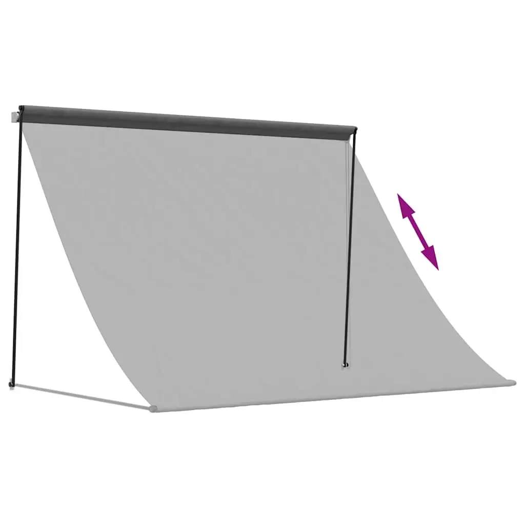 Retractable Awning Outdoor Shade 200x150cm Anthracite Steel