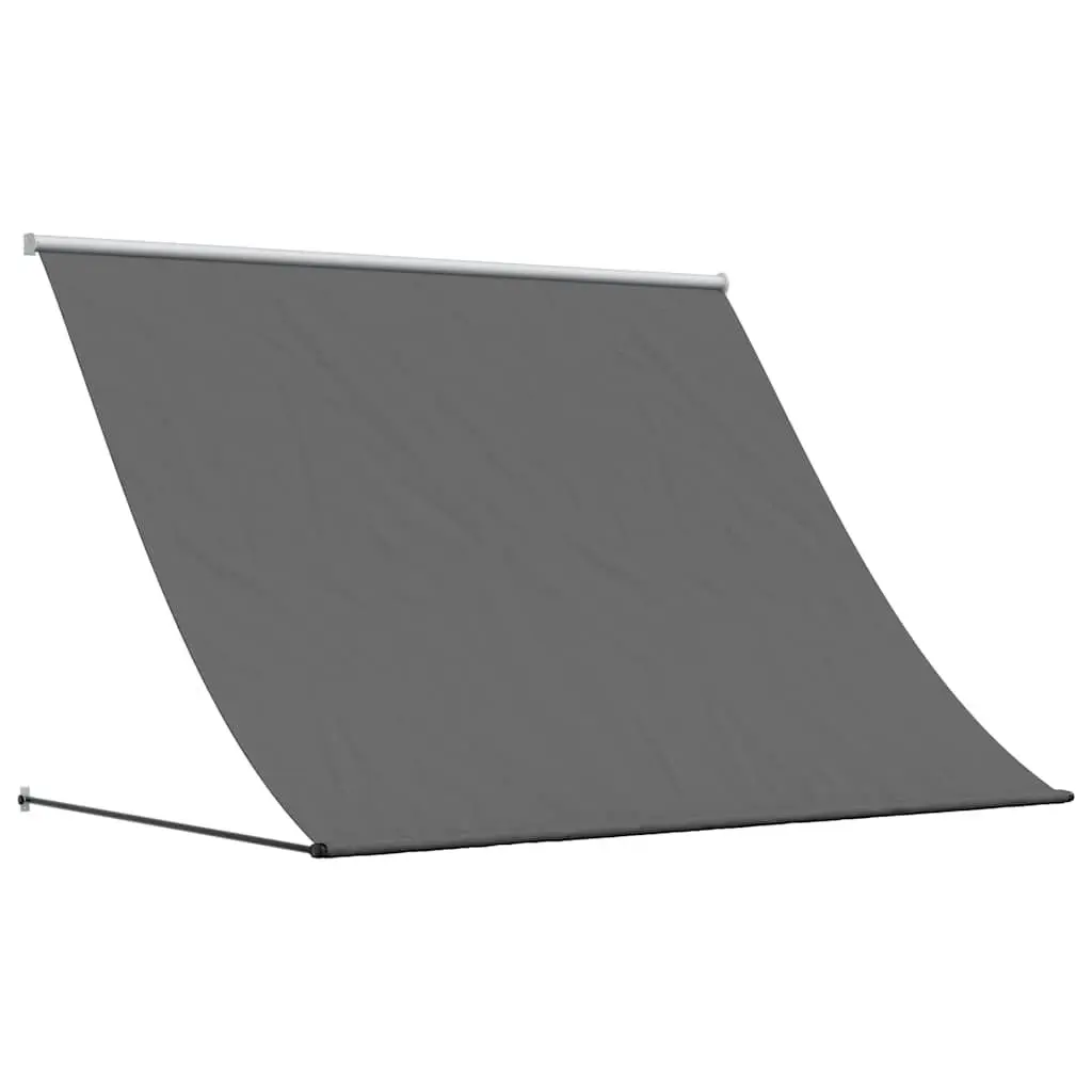 Retractable Awning Shade 250x150cm Anthracite Wall Mount for Patio Balcony Outdoor Space