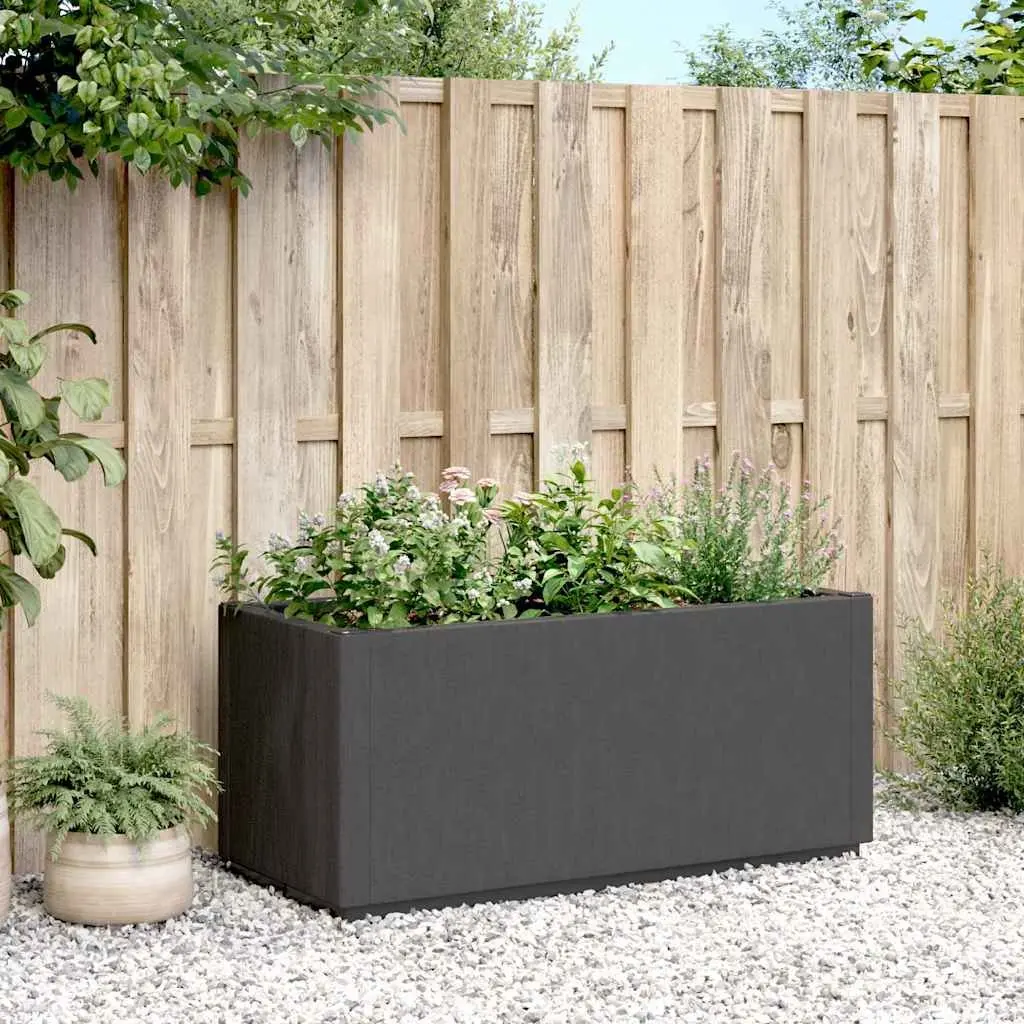 Garden Planter Box Outdoor Dark Grey for Climbing Plants