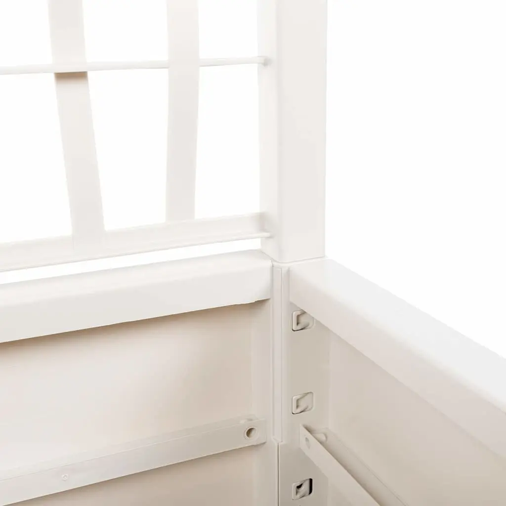 Garden Planter with Trellis Climbing Plant Support 80x36x140cm White