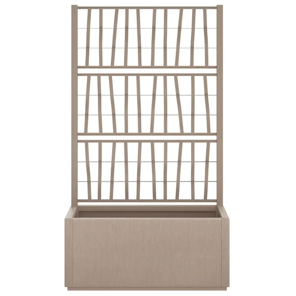 Garden Planter Trellis Climbing Plant Support 80 x 36 x 140 cm Brown