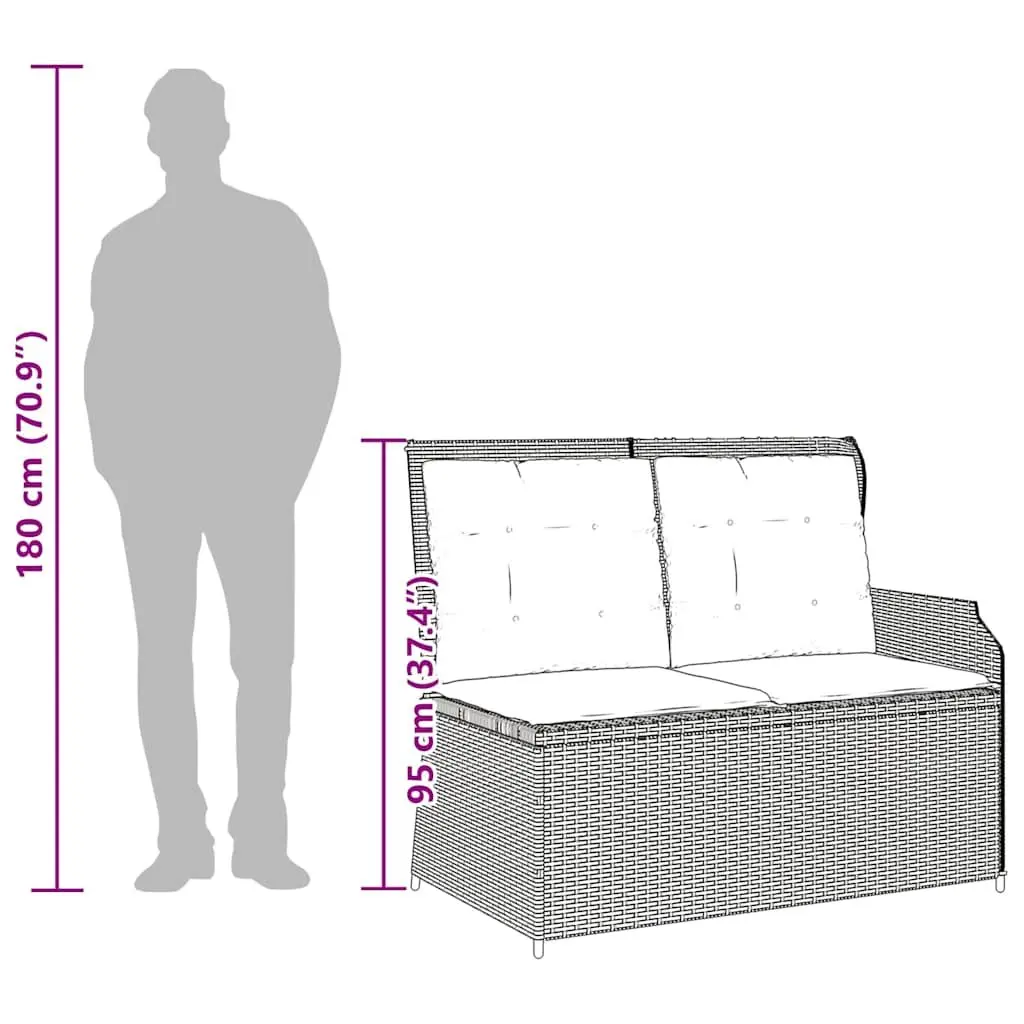 Reclining Garden Bench