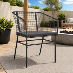 Reliable Outdoor Garden Chairs with Cushions Set of 2