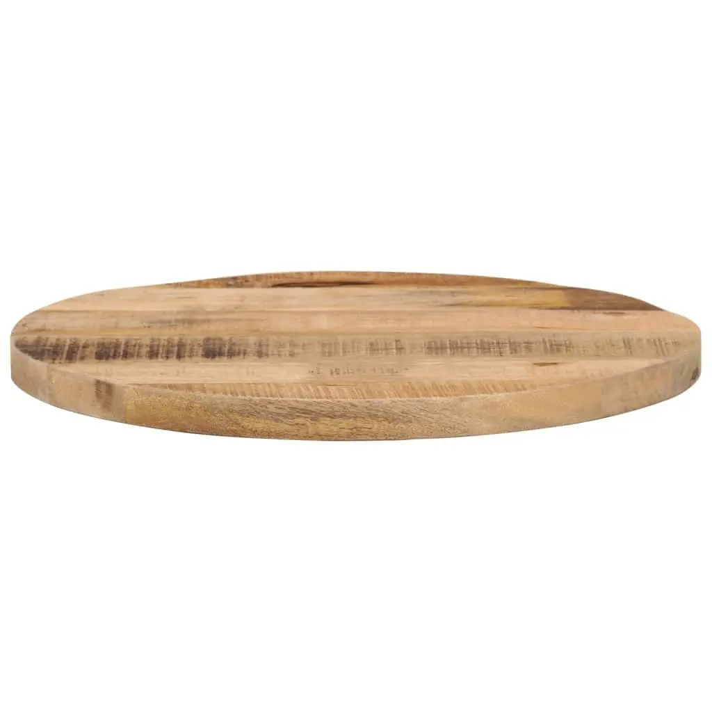 Round Wooden Table Top 50cm Solid Mango Wood Rustic Dining Kitchen Furniture