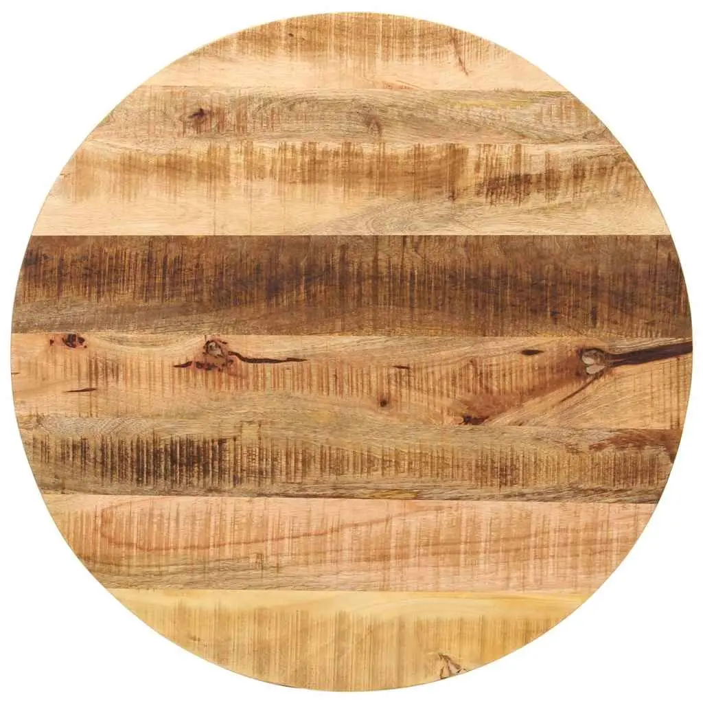 Ø 80cm Round Mango Wood Table Top in Brown