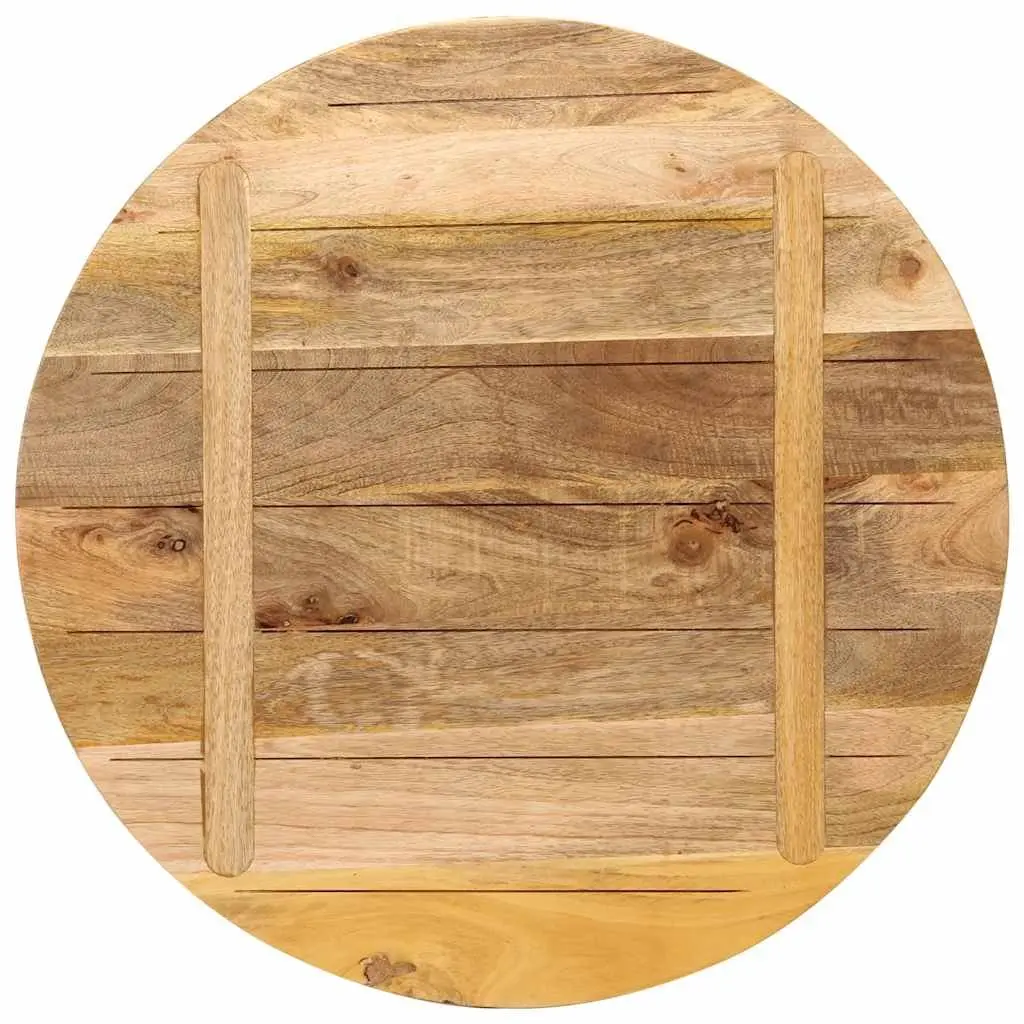 Ø 80cm Round Mango Wood Table Top in Brown