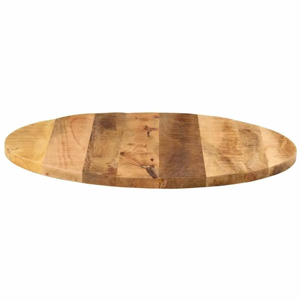 Ø 80cm Round Mango Wood Table Top in Brown