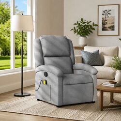 Light Grey Massage Recliner Chair: Practical Comfort