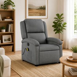 Comfortable Grey Massage Recliner for Your Home