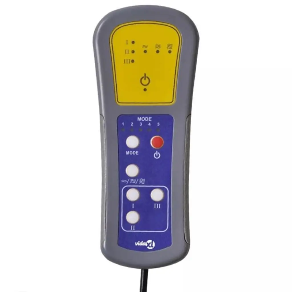 Massage Recliner Chair Manual Recline 6 Vibration Points Grey Fabric