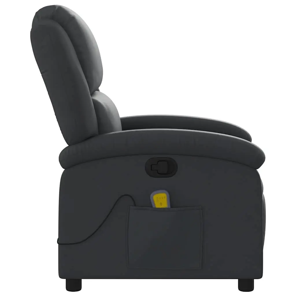 Massage Recliner Chair Manual Recline Vibration 6 Point Black