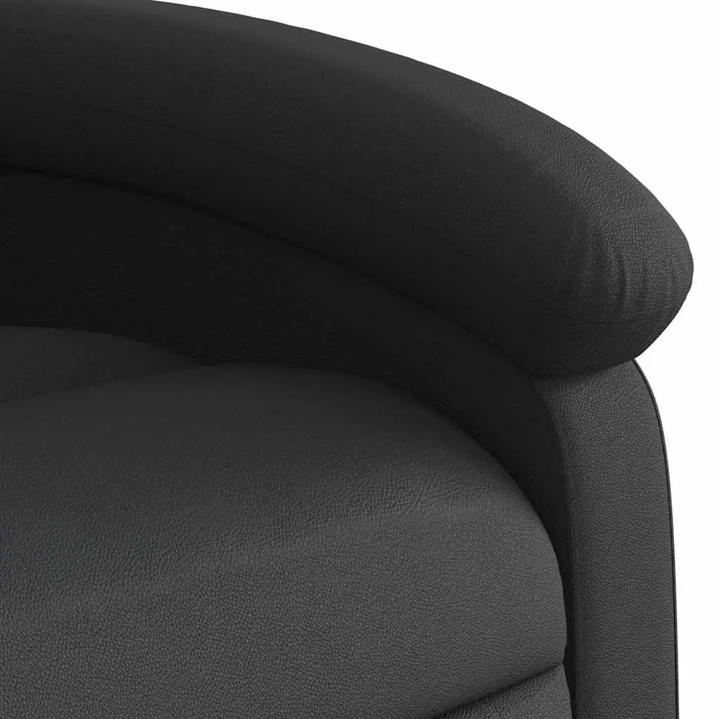 Massage Recliner Chair Manual Recline Vibration 6 Point Black