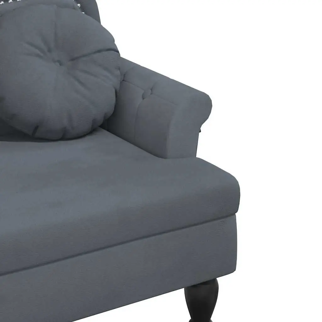 Grey Velvet Bench