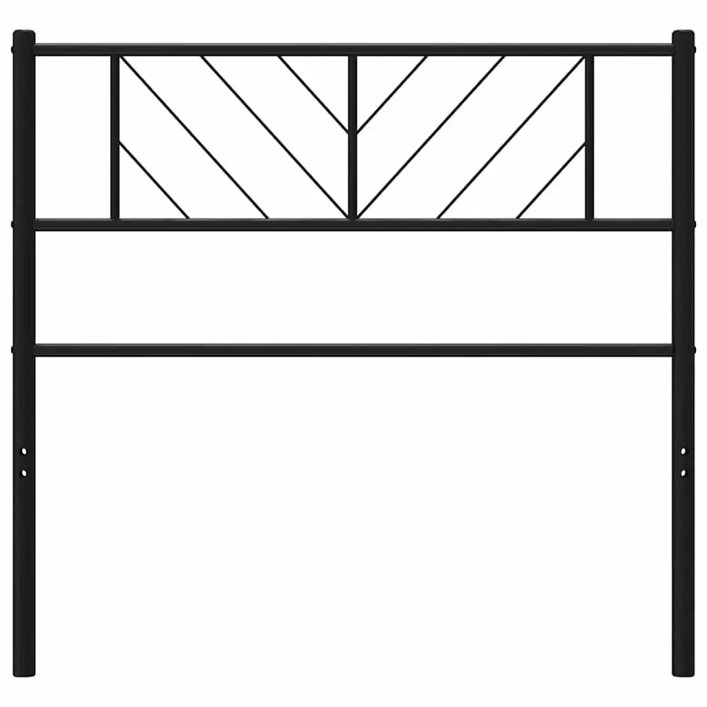 Metal Headboard Black 107cm Bed Frame Header Bedroom Furniture Stylish Design
