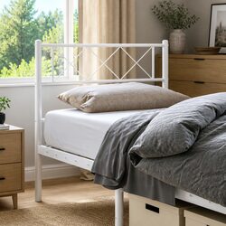 Reliable White Metal Headboard 90cm – A Value Addition