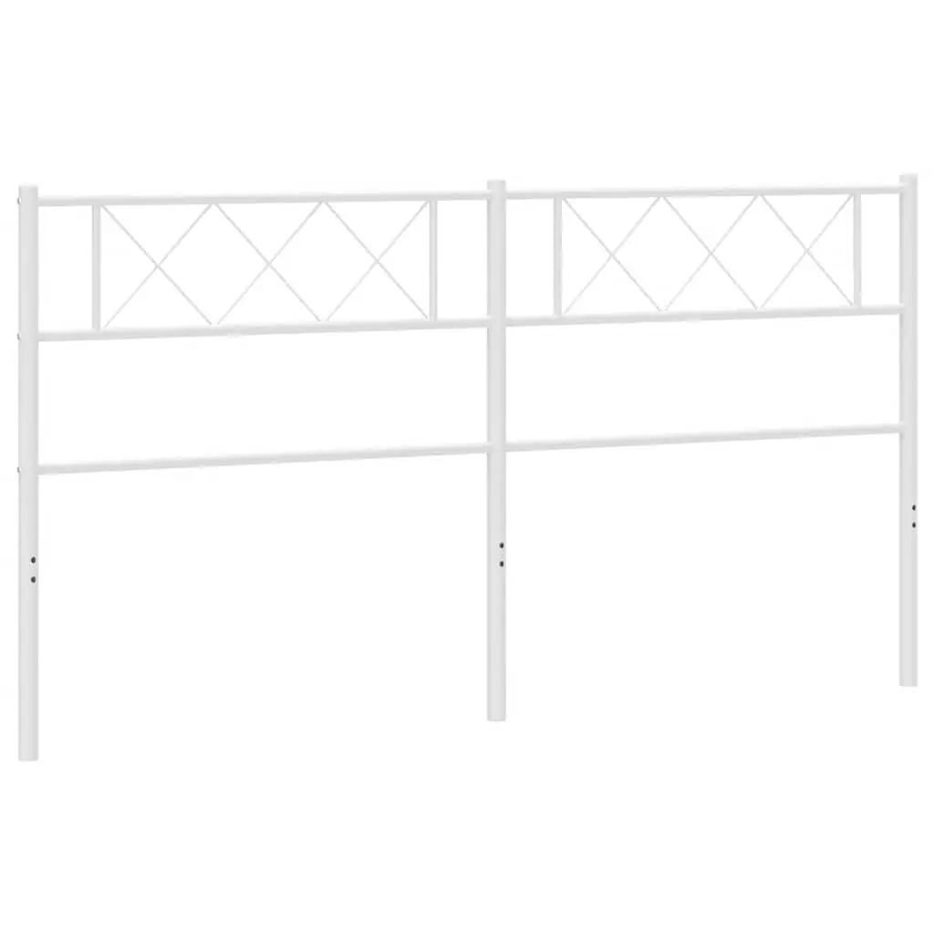 White Metal Headboard 180cm for Lasting Use