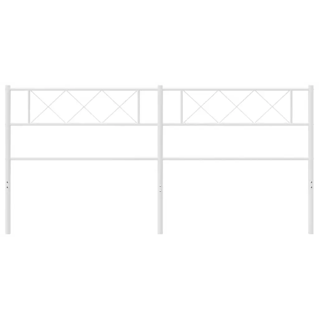 White Metal Headboard 180cm for Lasting Use