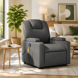 Comfort and Value in a Grey Massage Recliner Chair