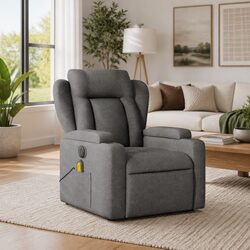 Value-Focused Grey Fabric Massage Recliner Chair