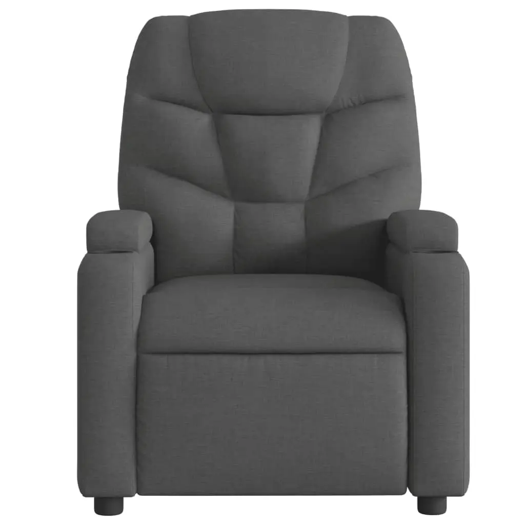 Recliner Chair Manual Recline Armchair Lounge Seat Grey