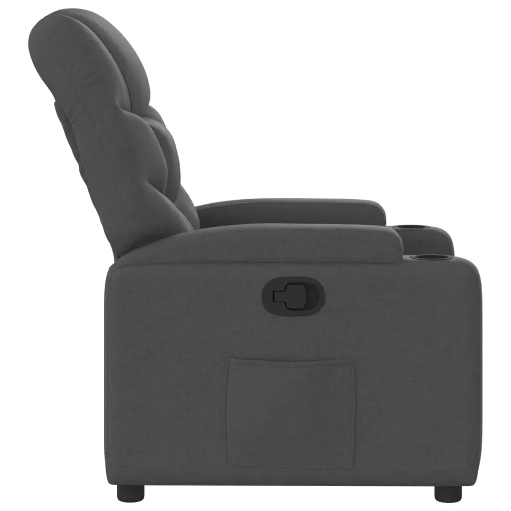Recliner Chair Manual Recline Armchair Lounge Seat Grey