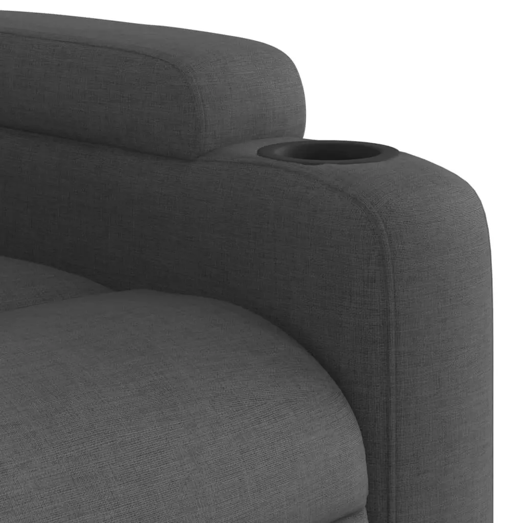 Recliner Chair Manual Recline Armchair Lounge Seat Grey