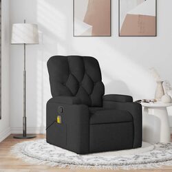 Comfortable Black Fabric Massage Chair with Convenience