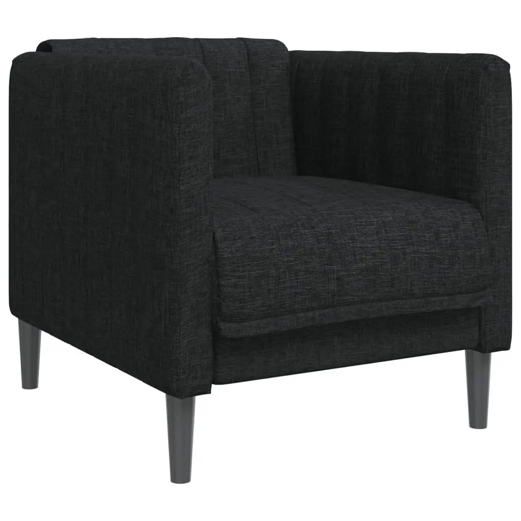 Sofa Chair Relaxing Black Fabric Armchair Modern