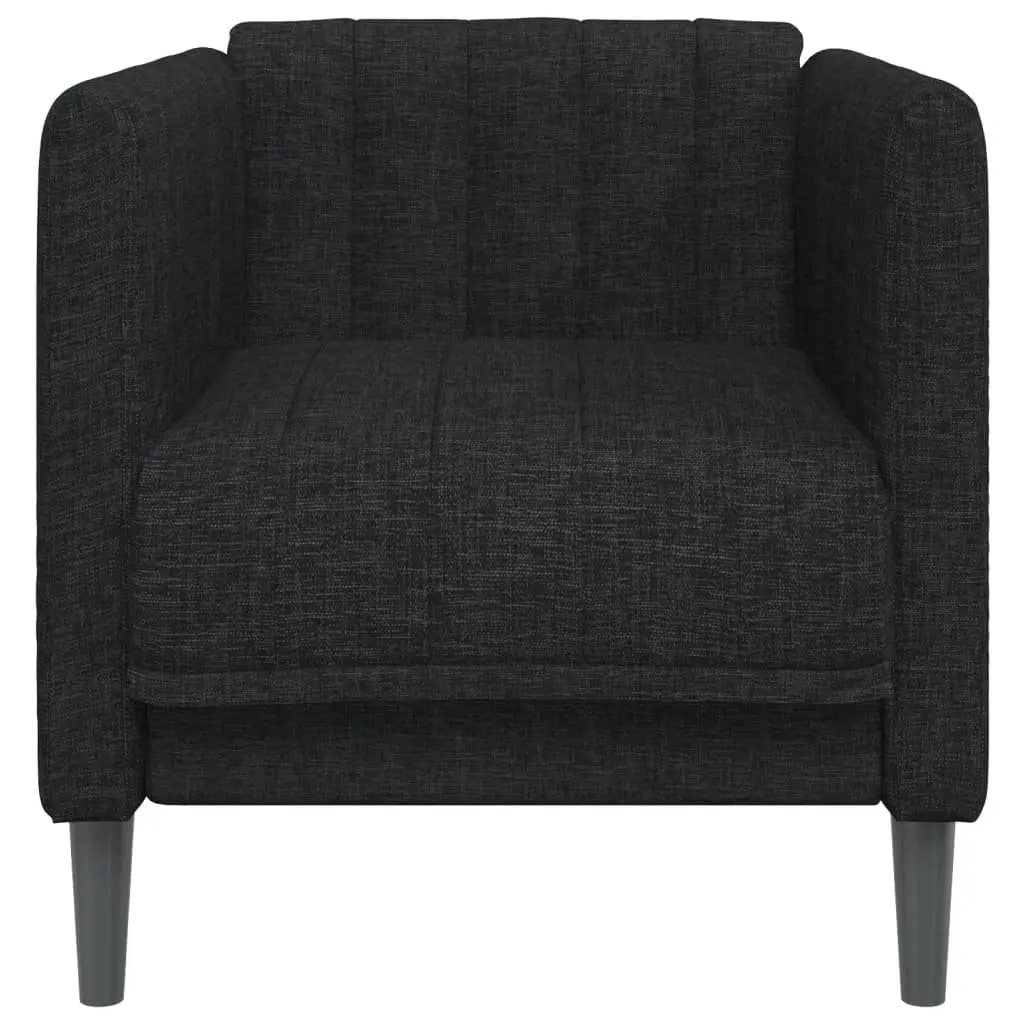 Sofa Chair Relaxing Black Fabric Armchair Modern