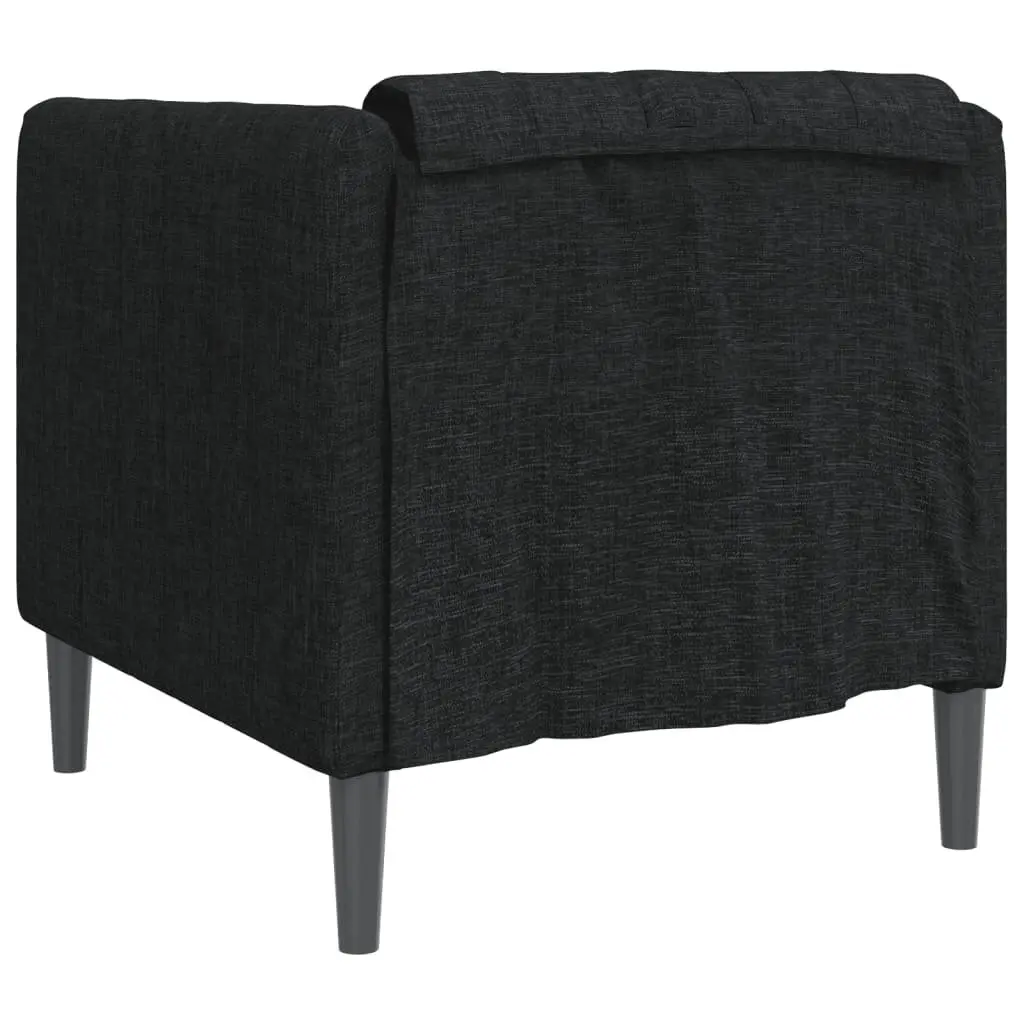 Sofa Chair Relaxing Black Fabric Armchair Modern