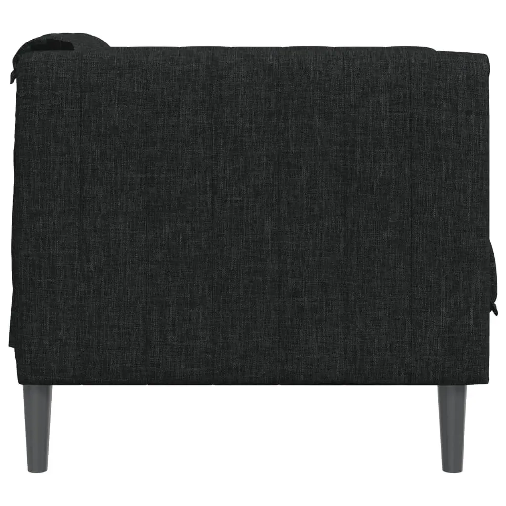 Sofa Chair Relaxing Black Fabric Armchair Modern