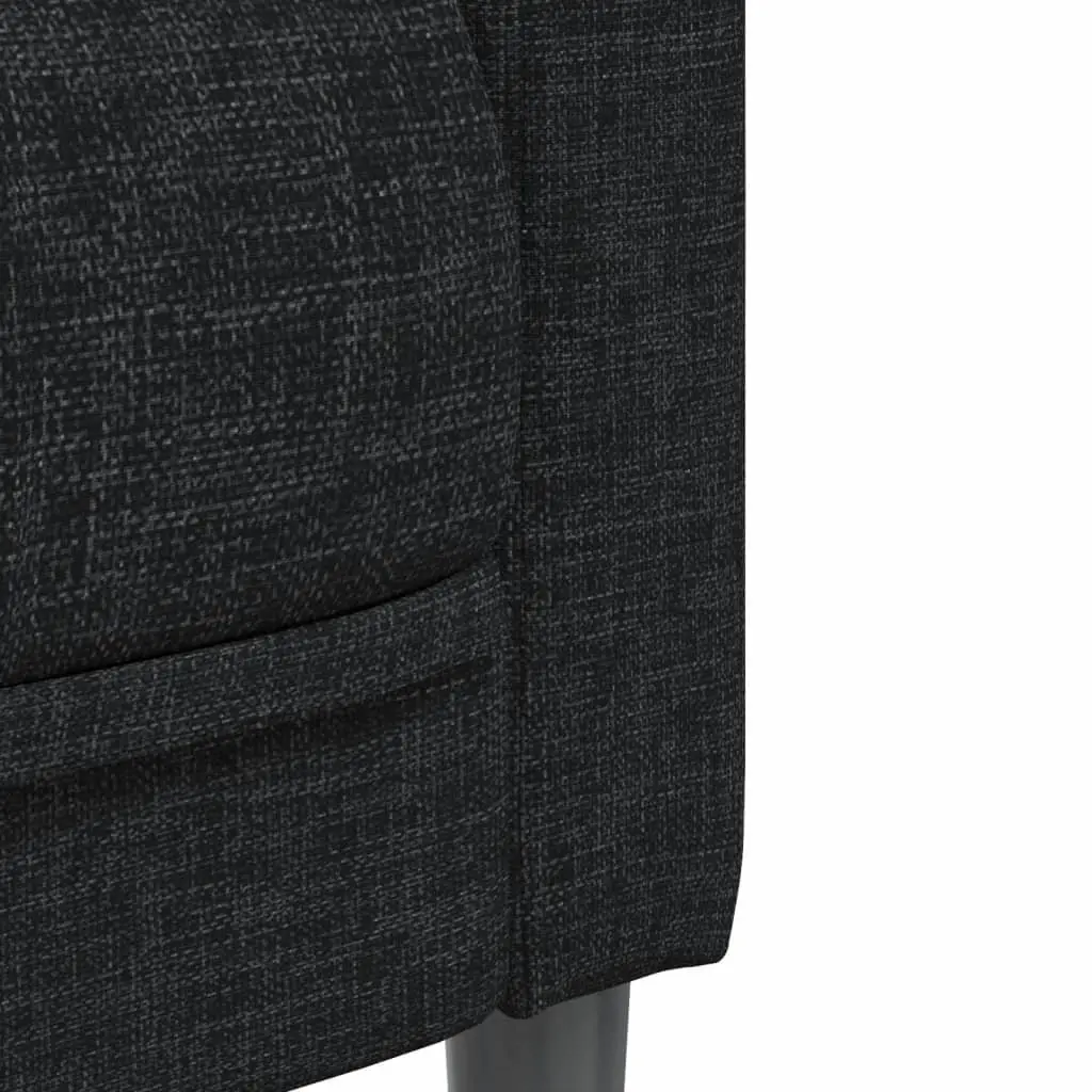 Sofa Chair Relaxing Black Fabric Armchair Modern