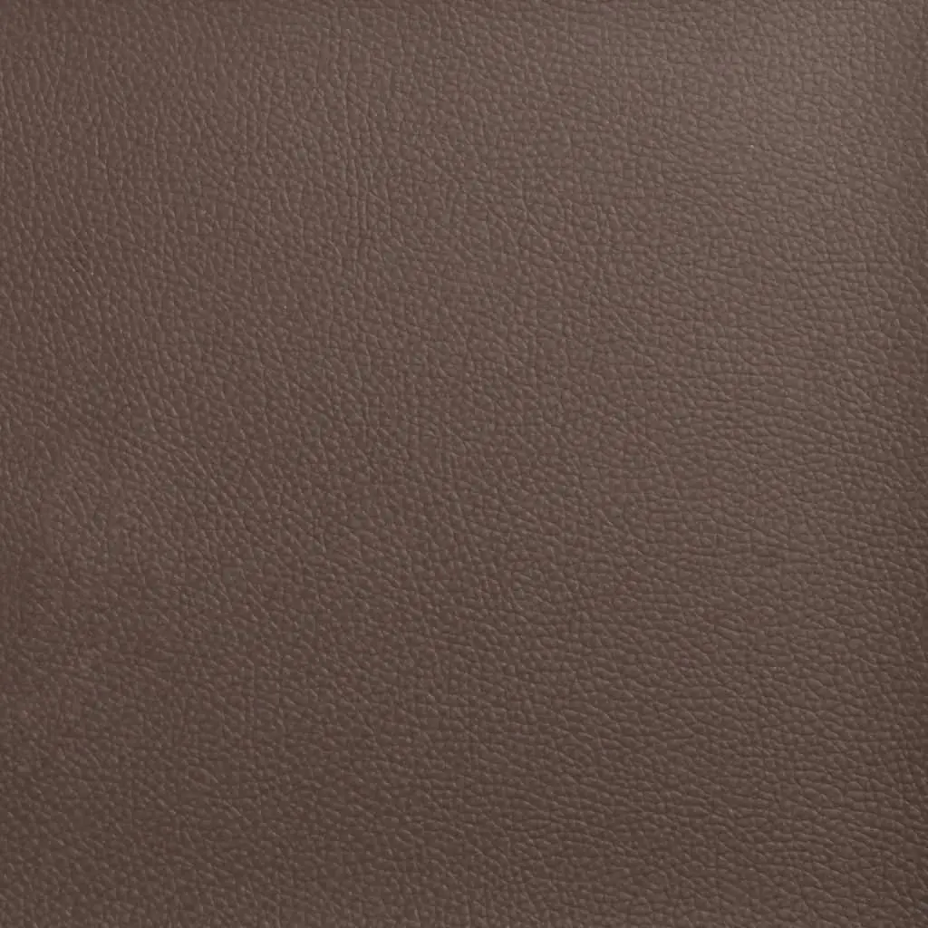 3-Seater Chesterfield Sofa Brown Faux Leather Button Tufted Living Room Couch