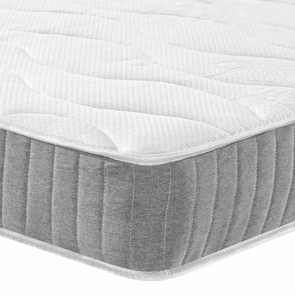 Pocket Spring Mattress Medium Firm 137x190cm White Fabric
