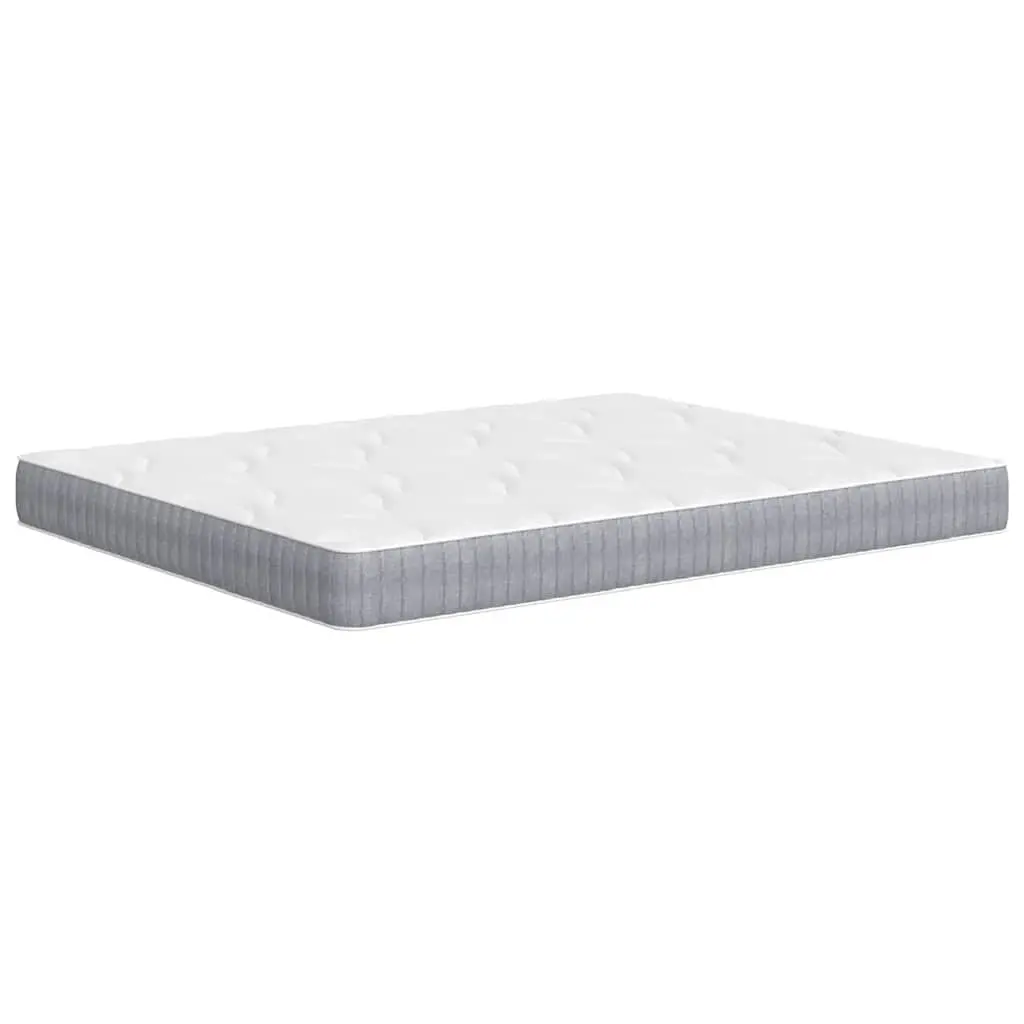Pocket Spring Mattress Medium Comfort Queen Size 152x203 cm White Fabric-Encased Coils