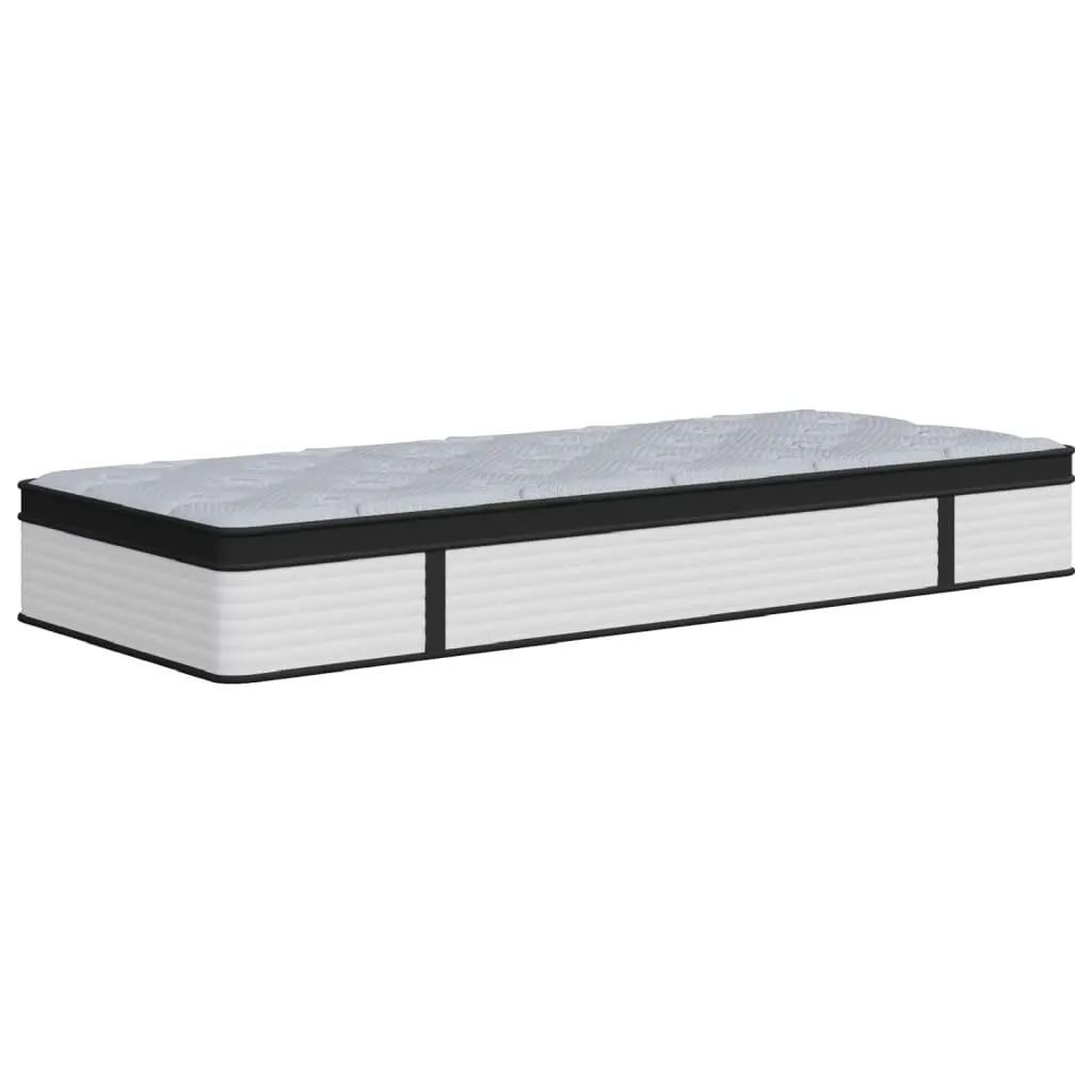 Pocket Spring Mattress Medium 90x190cm Grey Sleep Support 7 Zones