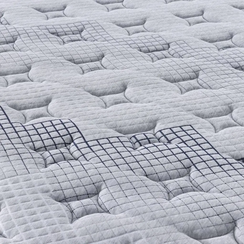 Pocket Spring Mattress Medium 90x190cm Grey Sleep Support 7 Zones