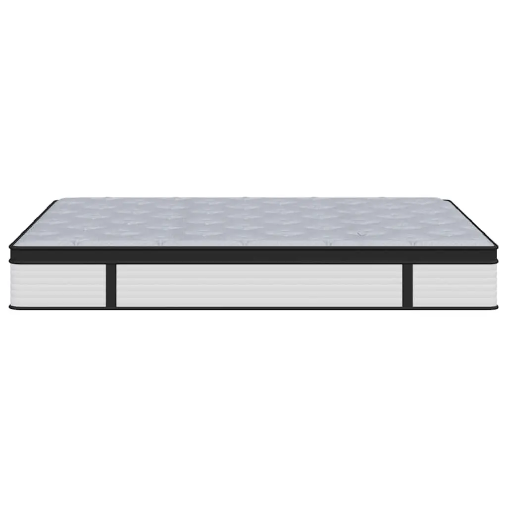 Double Size Pocket Spring Mattress Medium Firm Grey 137x190cm Bedroom Sleep Comfort