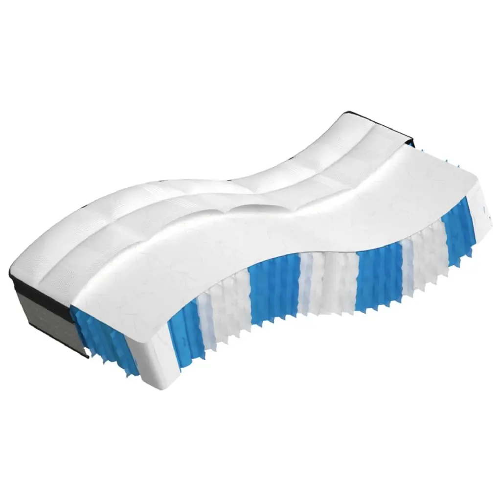 Pocket Spring Mattress Medium Plus 90x190 cm White Sleep Support
