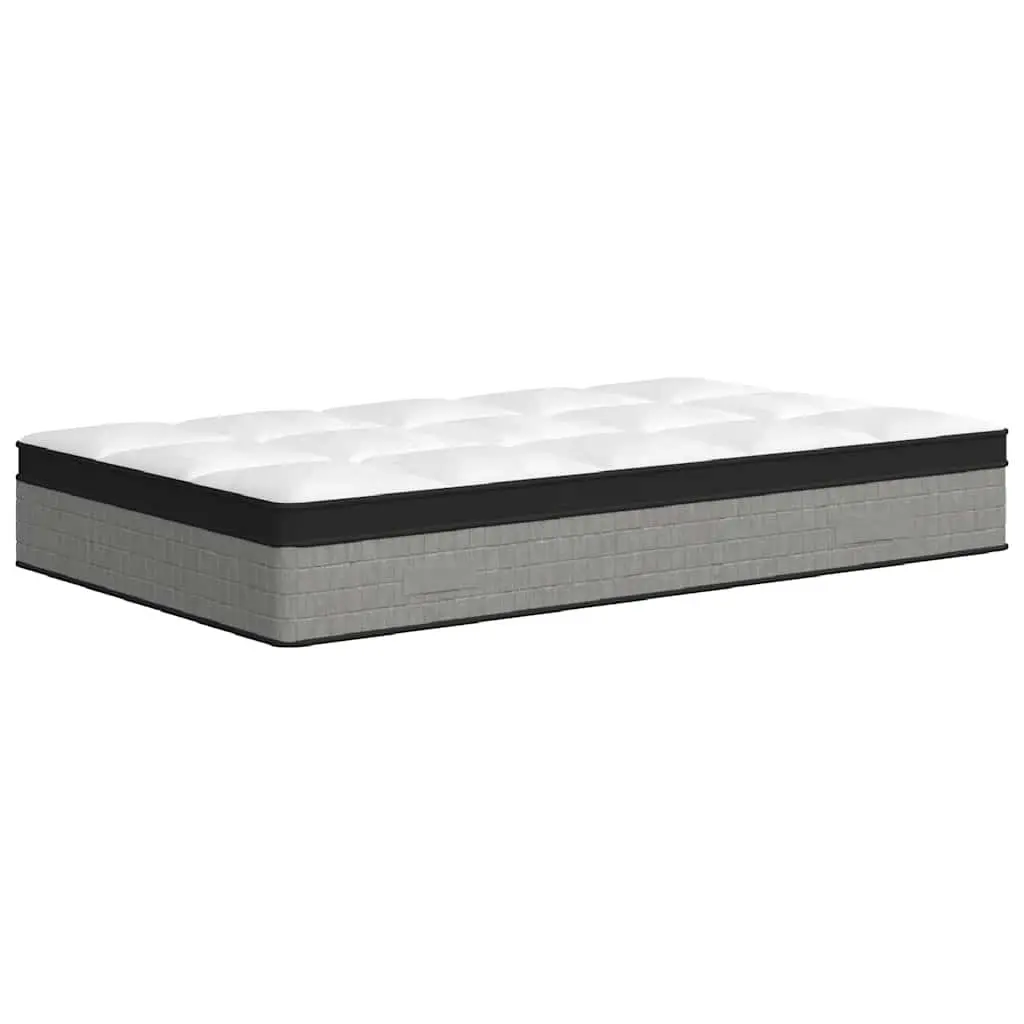 Pocket Spring Mattress Medium Firm Support 107x203cm King Single 7 Zones White