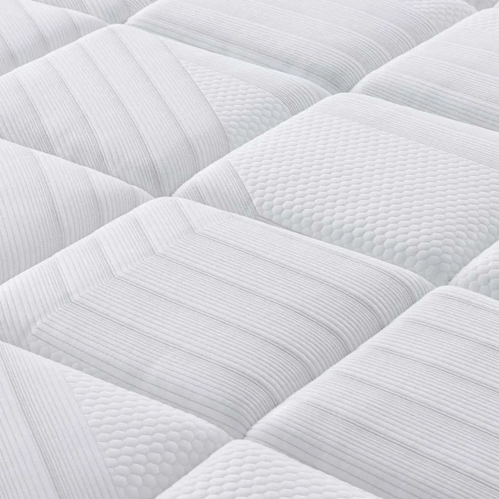Pocket Spring Mattress Medium Firm Support 107x203cm King Single 7 Zones White
