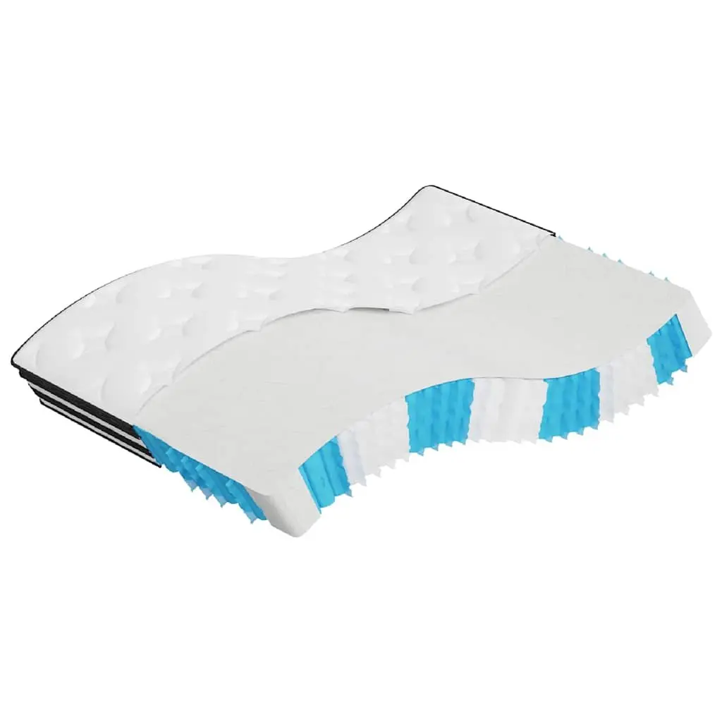 Medium Firmness Pocket Spring Mattress for Bedroom Sleeping 137x190cm White