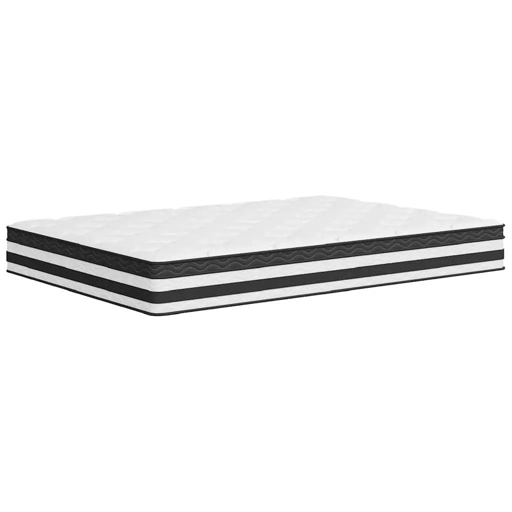 Medium Firmness Pocket Spring Mattress for Bedroom Sleeping 137x190cm White