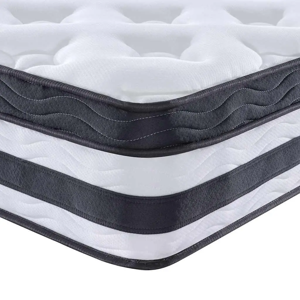 Medium Firmness Pocket Spring Mattress for Bedroom Sleeping 137x190cm White