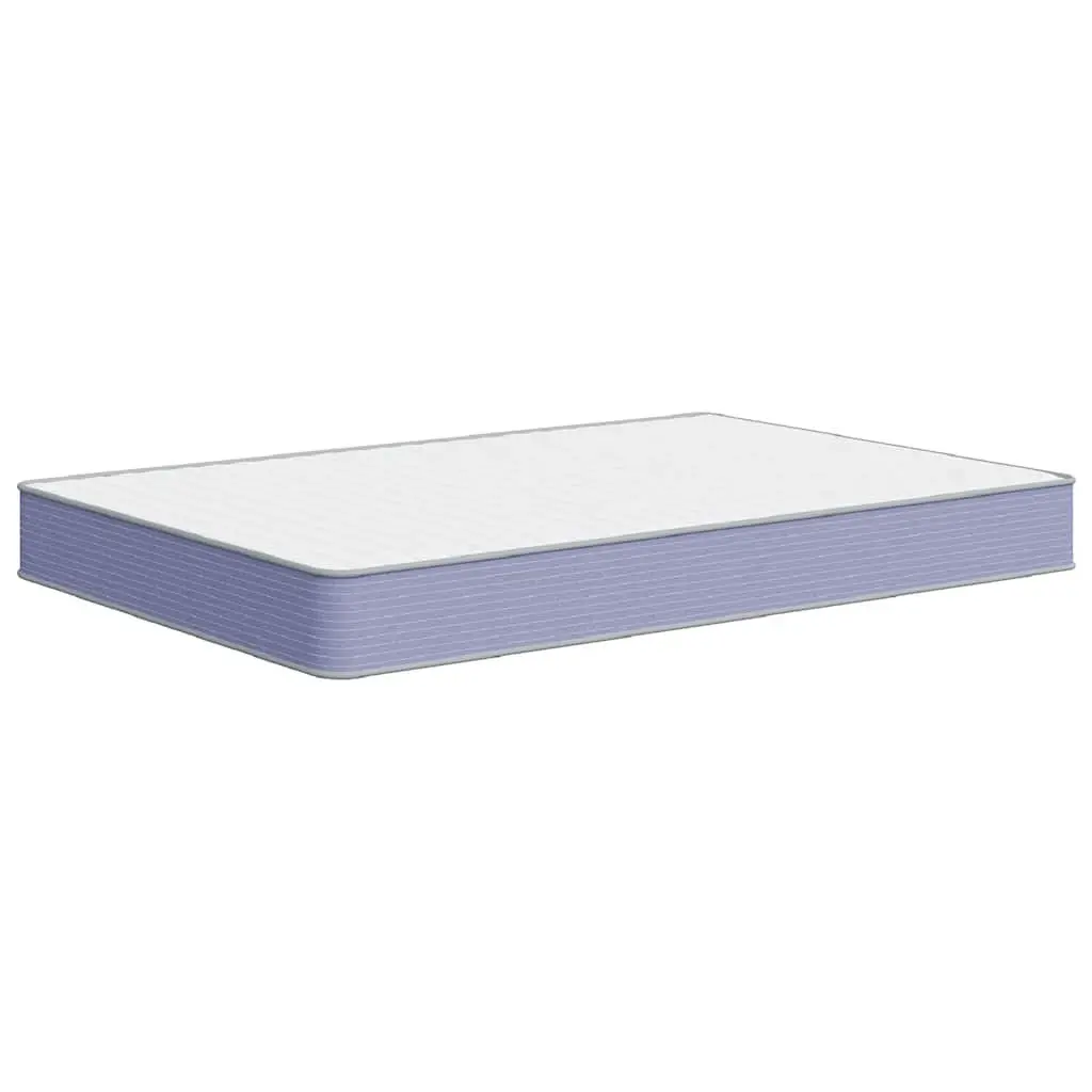 Foam Mattress Medium Soft 137x190 cm Double-Sided White Springless Sleeping Bed