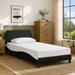 Reliable King Single Bed Frame with Supportive Headboard